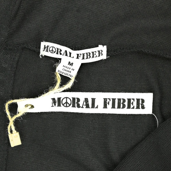 Moral Fiber Women's Black Long Sleeve Cardigan Size M - Picture 4 of 4